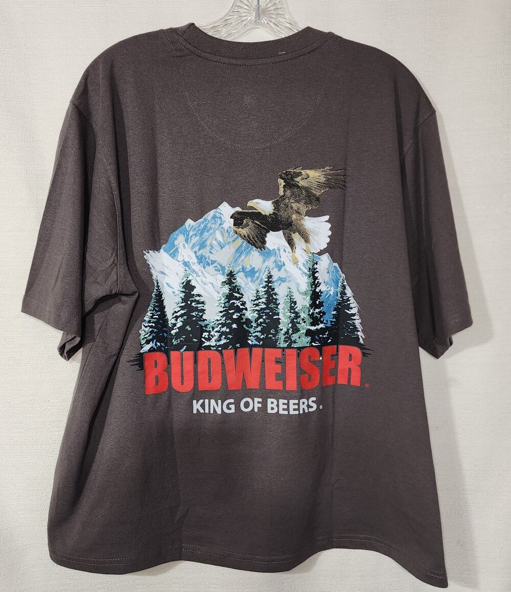 Budweiser men's large brown shirt